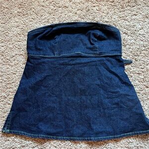 Urban Outfitters denim tie open back bandeau!
